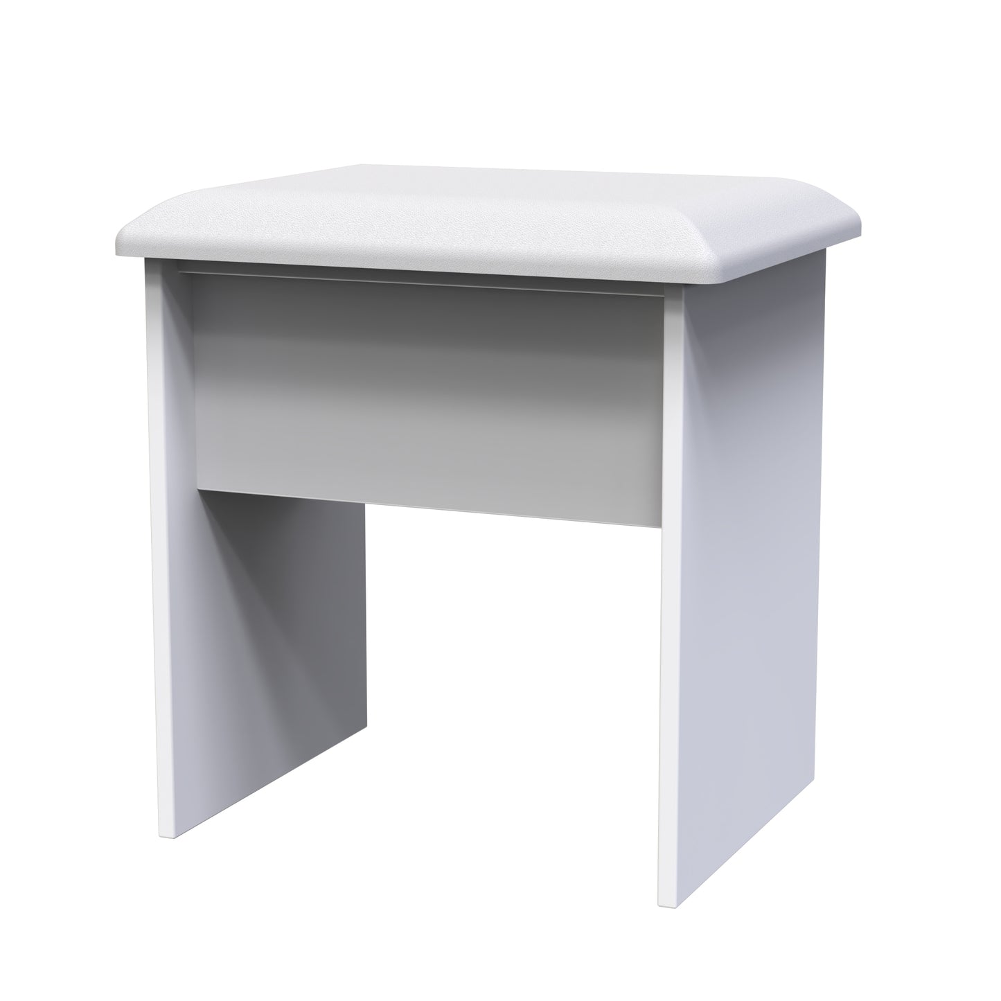 Cube Dressing Stool White 51cm