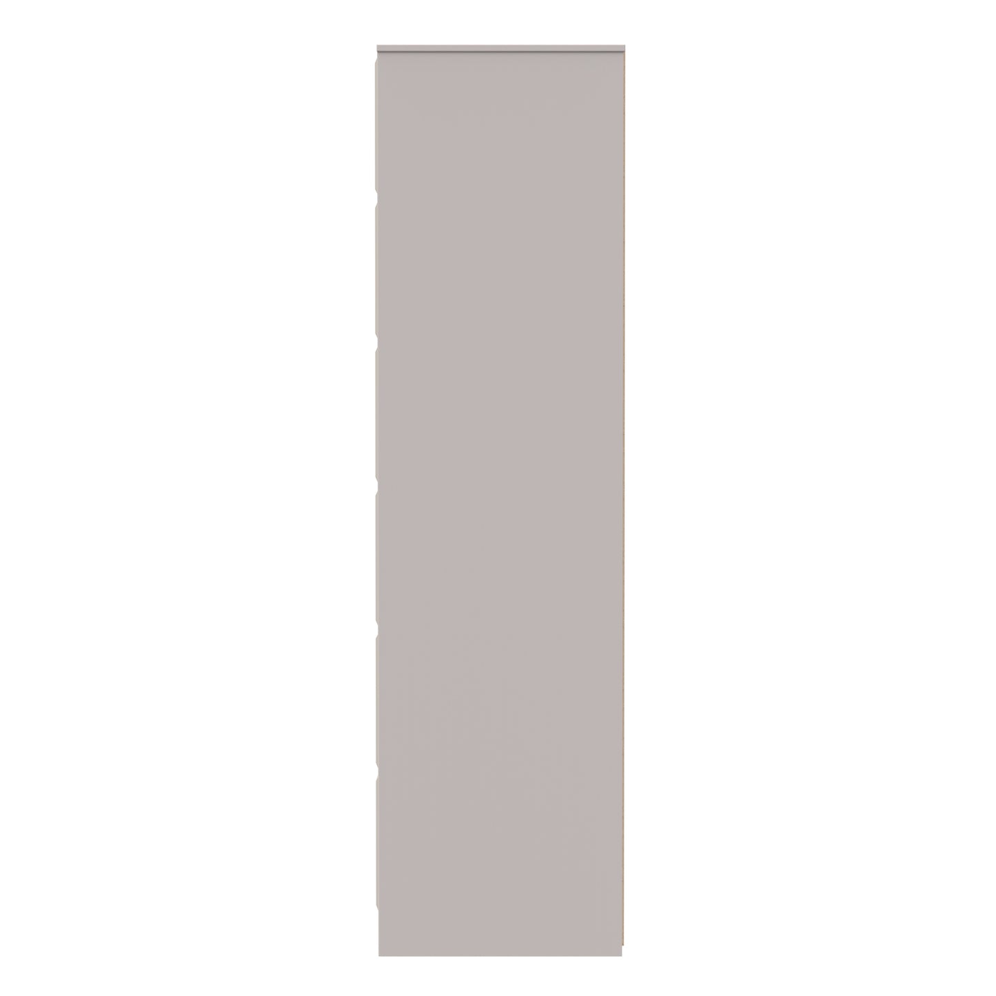 Cube Tall Wardrobe Off-White 2 Doors 1 Shelf 197cm