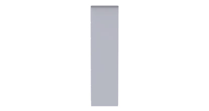 Cube Tall Wardrobe White 2 Doors 1 Shelf 197cm