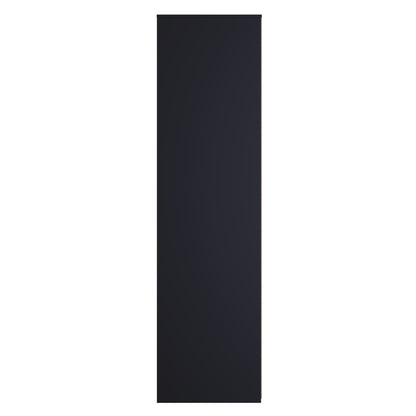 Cube Tall Wardrobe Black 2 Doors 2 Drawers 197cm