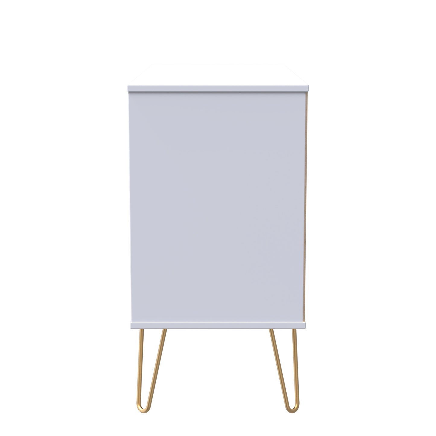 Cube TV Unit White 2 Shelves 3 Drawers 97cm