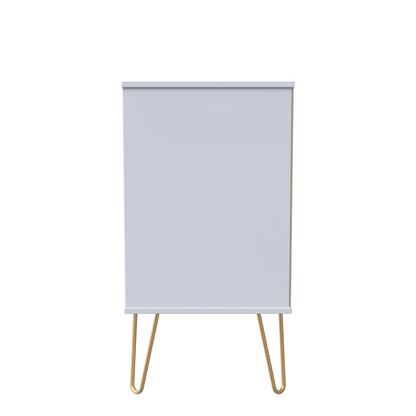 Cube TV Unit White 2 Shelves 3 Drawers 97cm