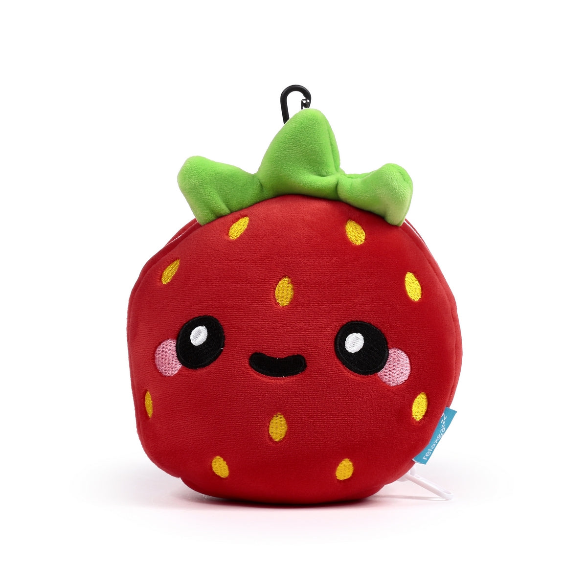 Foodiemals Relaxeazzz Elidi The Strawberry Travel Pillow and Eye Mask