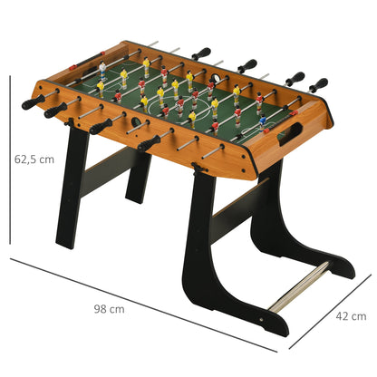 Folding Foosball Gaming Table Mini Football Soccer Table for Family Fun Kids Toy