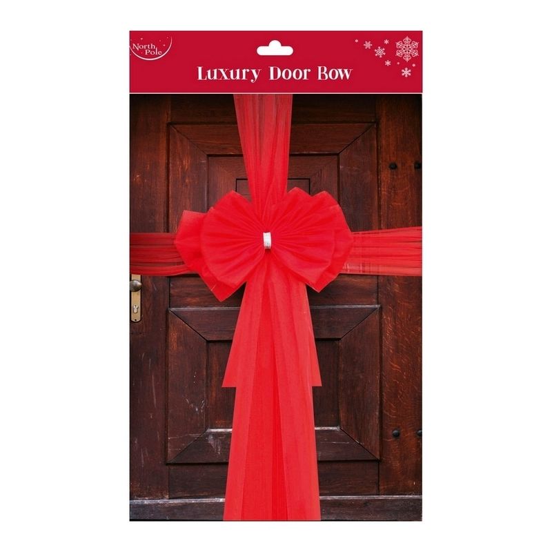 Door Ribbon Christmas Decoration Red - 466cm Primary Image