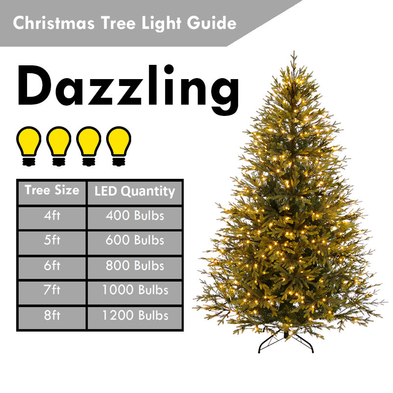 6ft Berries & Cones Christmas Tree Artificial - Fibre Optic Warm White