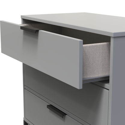 Diego G Chest of Drawers Grey 3 Drawers 76cm