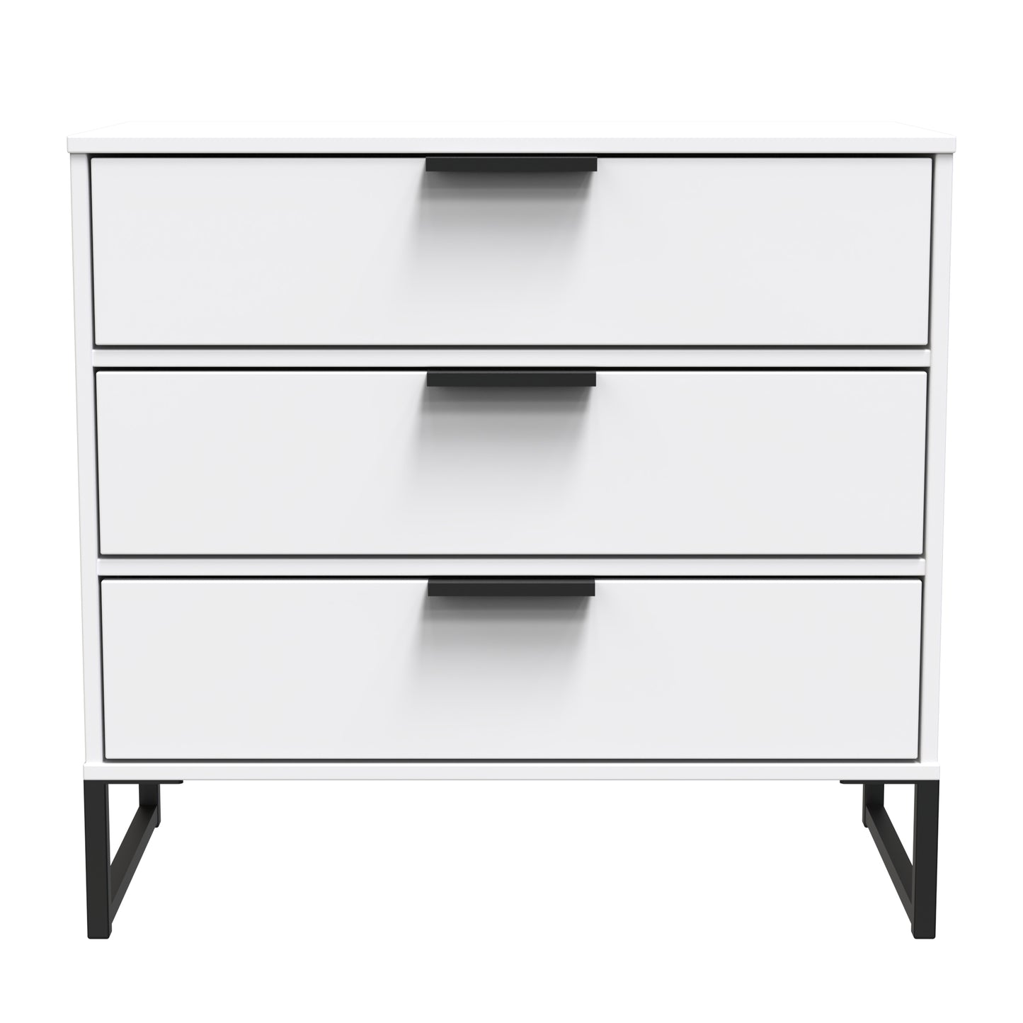 Diego G Chest of Drawers White 3 Drawers 76cm