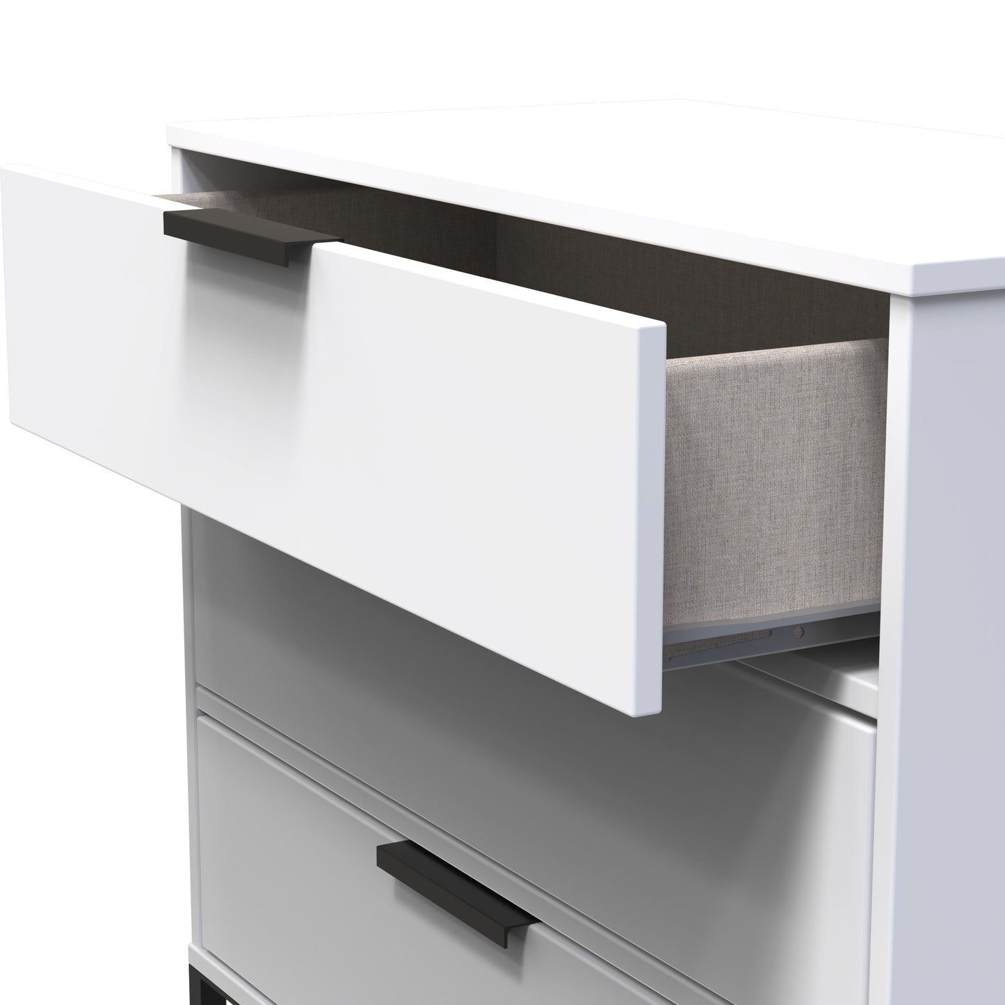 Diego G Chest of Drawers White 3 Drawers 76cm