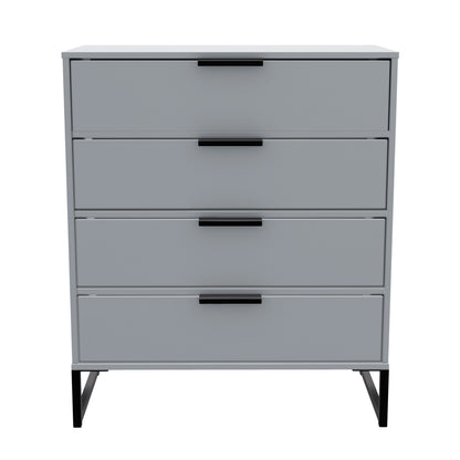 Diego G Chest of Drawers Grey 4 Drawers 91cm