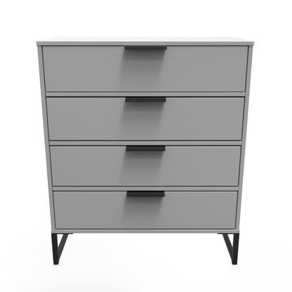 Diego G Chest of Drawers Grey 4 Drawers 91cm