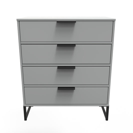 Diego G Chest of Drawers Grey 4 Drawers 91cm