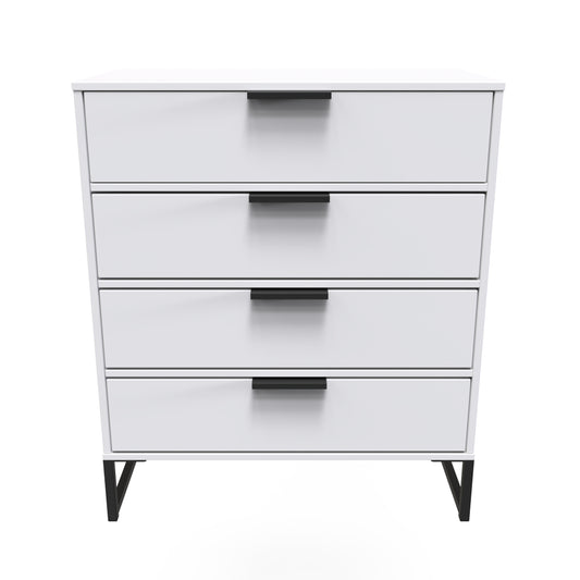 Diego G Chest of Drawers White 4 Drawers 91cm