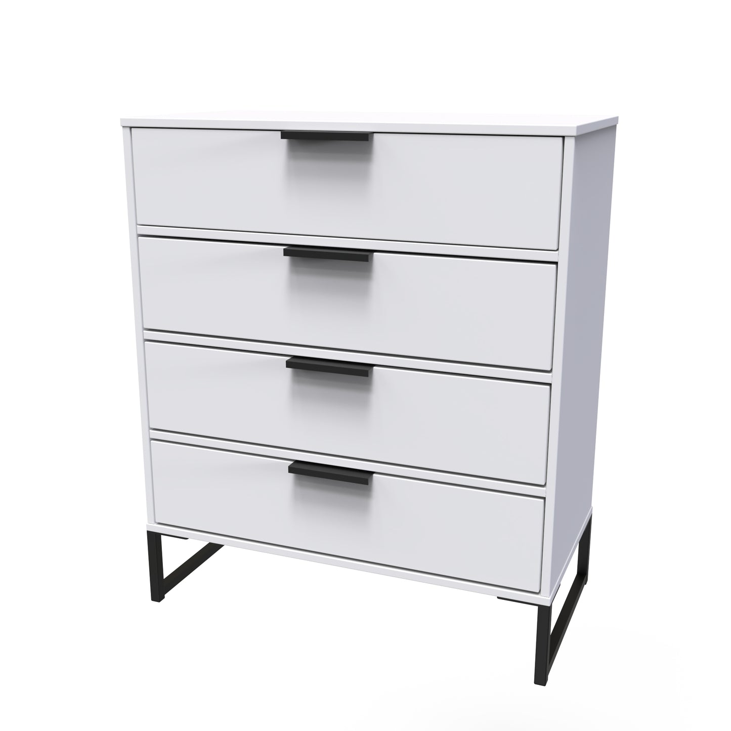 Diego G Chest of Drawers White 4 Drawers 91cm