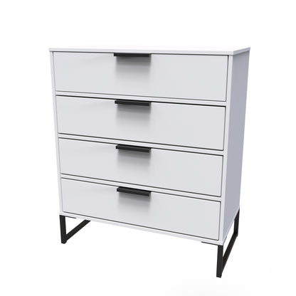 Diego G Chest of Drawers White 4 Drawers 91cm