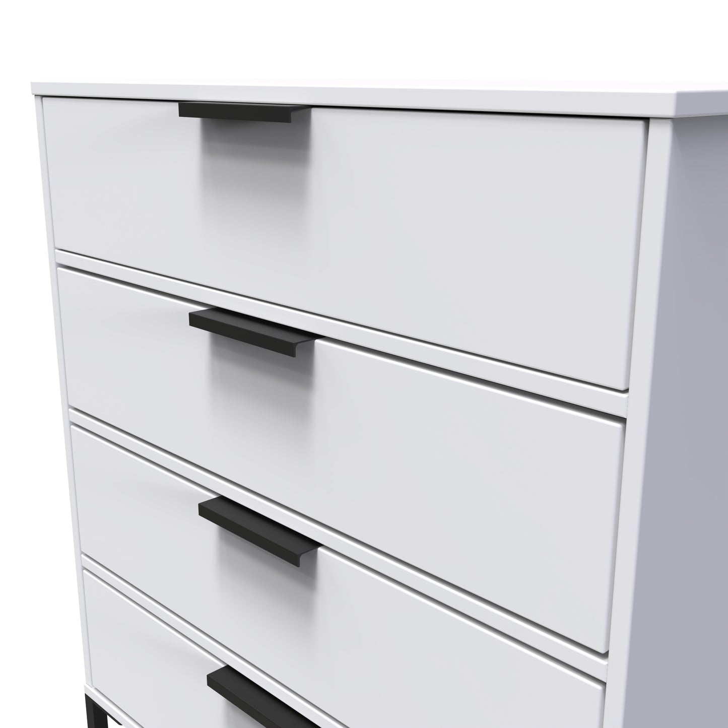 Diego G Chest of Drawers White 4 Drawers 91cm