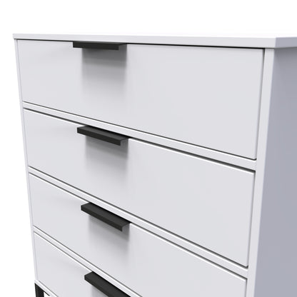 Diego G Chest of Drawers White 4 Drawers 91cm