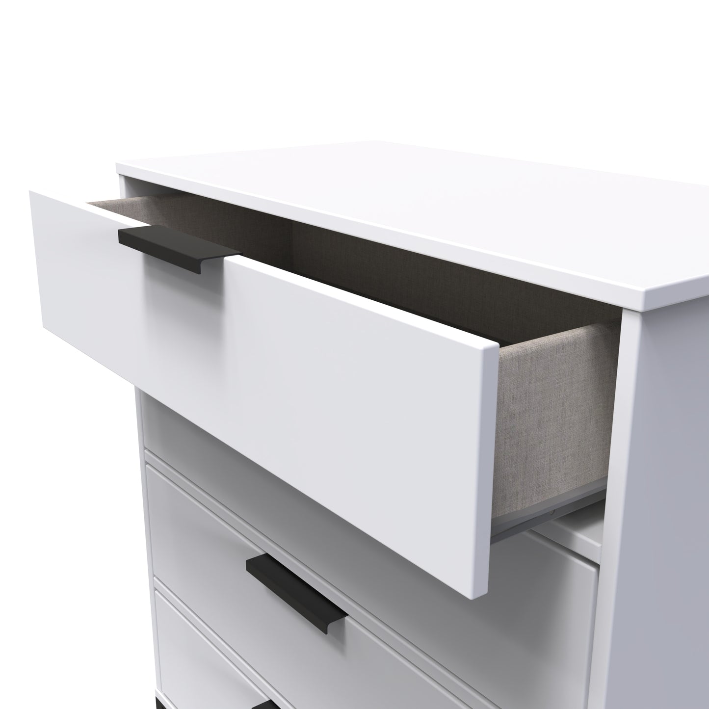 Diego G Chest of Drawers White 4 Drawers 91cm