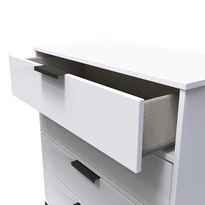 Diego G Chest of Drawers White 4 Drawers 91cm