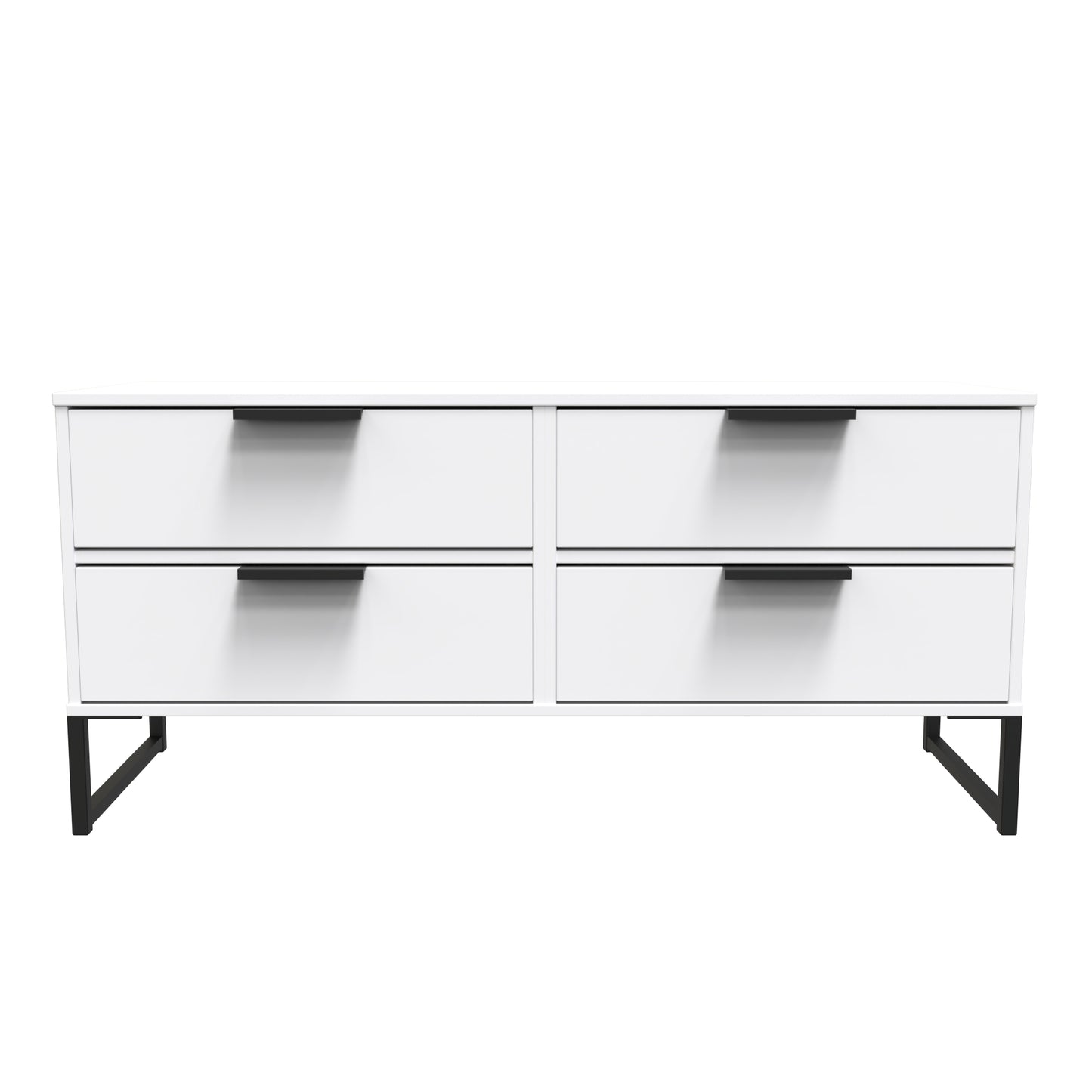 Diego G Large Chest of Drawers White 4 Drawers 115cm