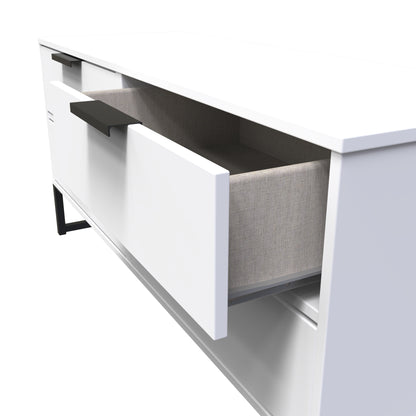 Diego G Large Chest of Drawers White 4 Drawers 115cm