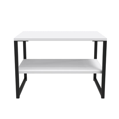 Diego G Side Table White 1 Shelf 58cm