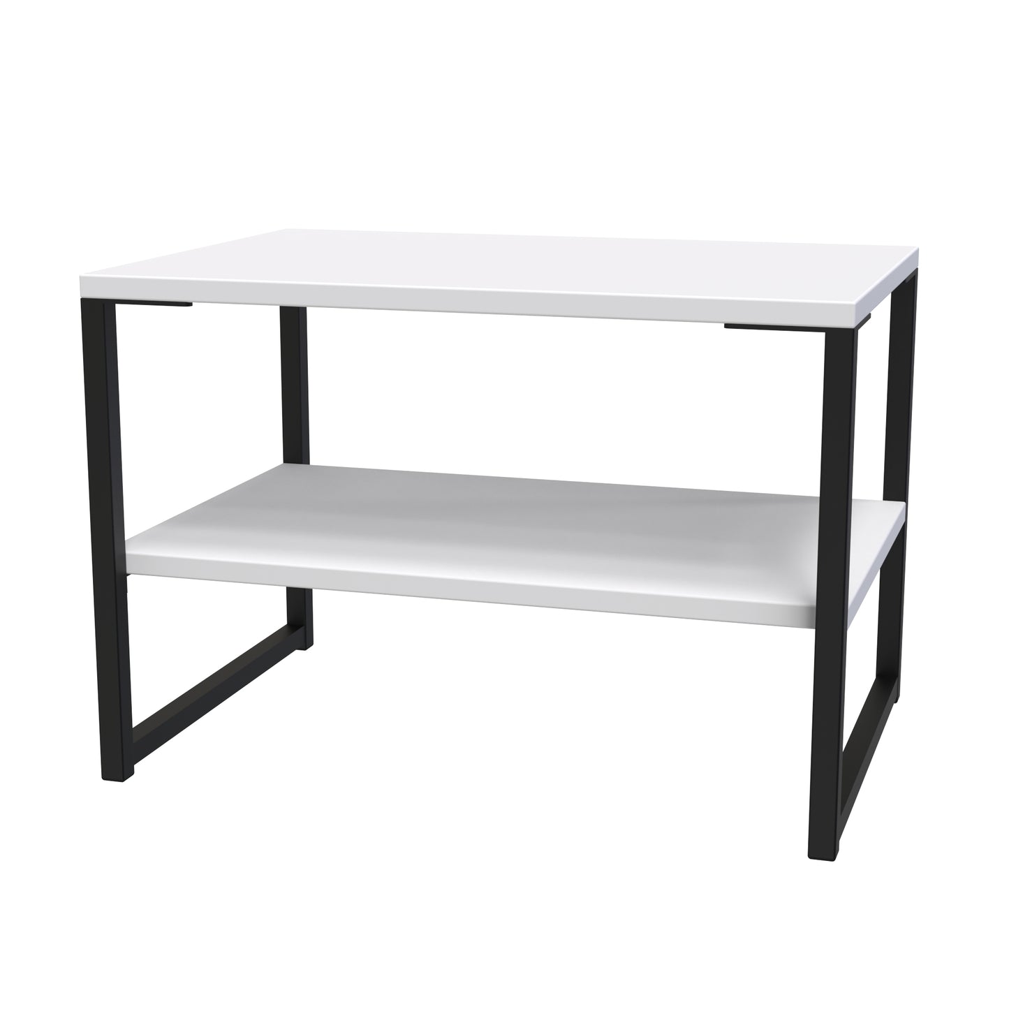 Diego G Side Table White 1 Shelf 58cm