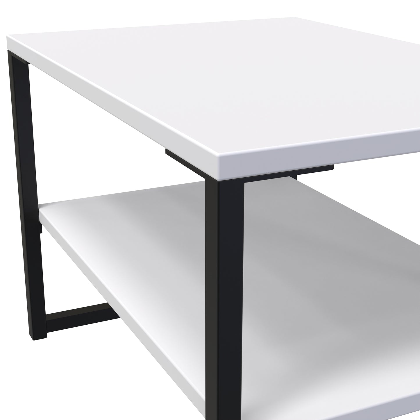 Diego G Side Table White 1 Shelf 58cm