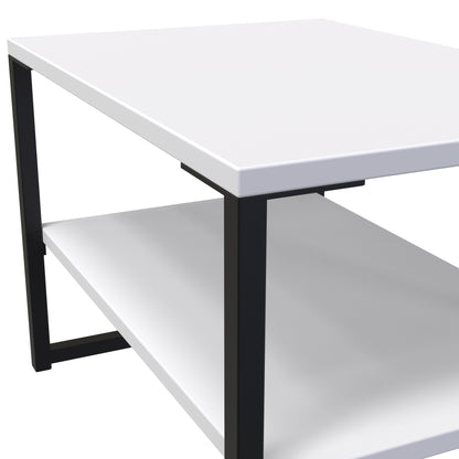 Diego G Side Table White 1 Shelf 58cm