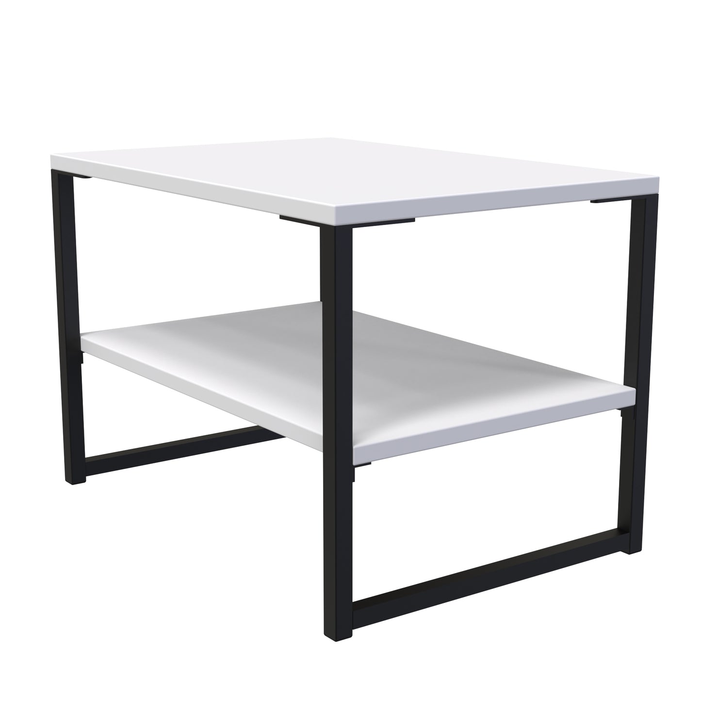 Diego G Side Table White 1 Shelf 58cm