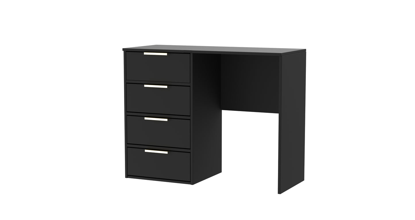 Diego J Desk Black 4 Drawers 97cm