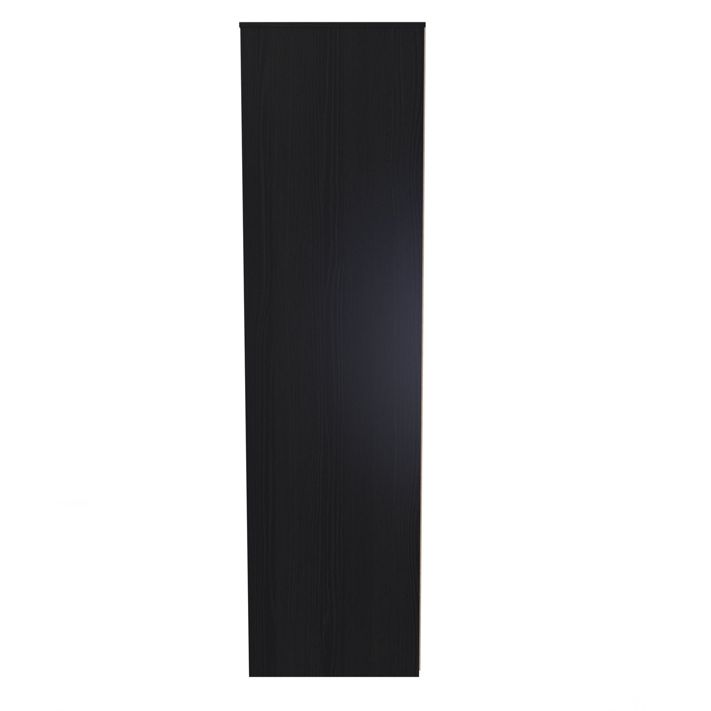 Diego J Tall Wardrobe Black 3 Doors 1 Shelf 198cm