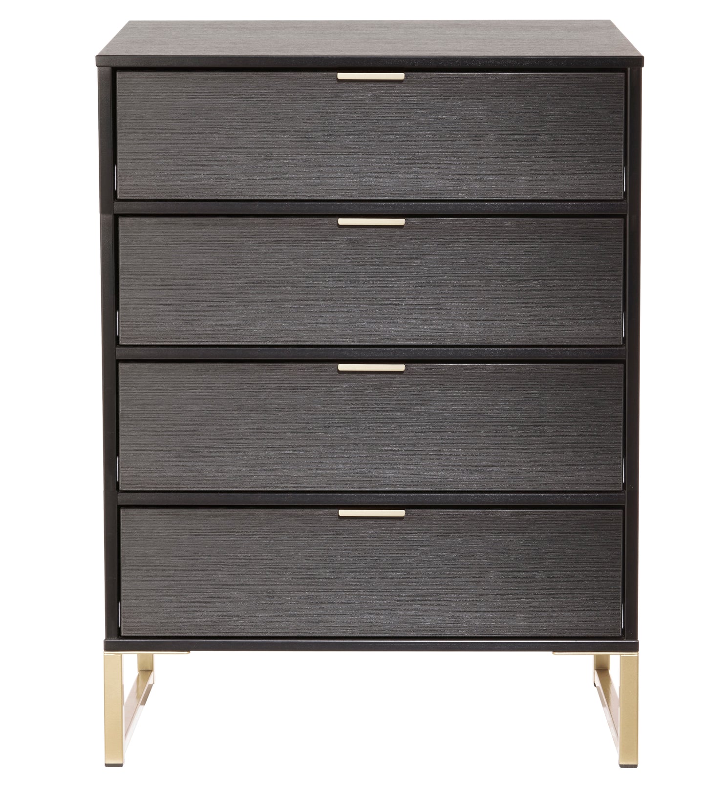Diego J Chest of Drawers Black 4 Drawers 91cm