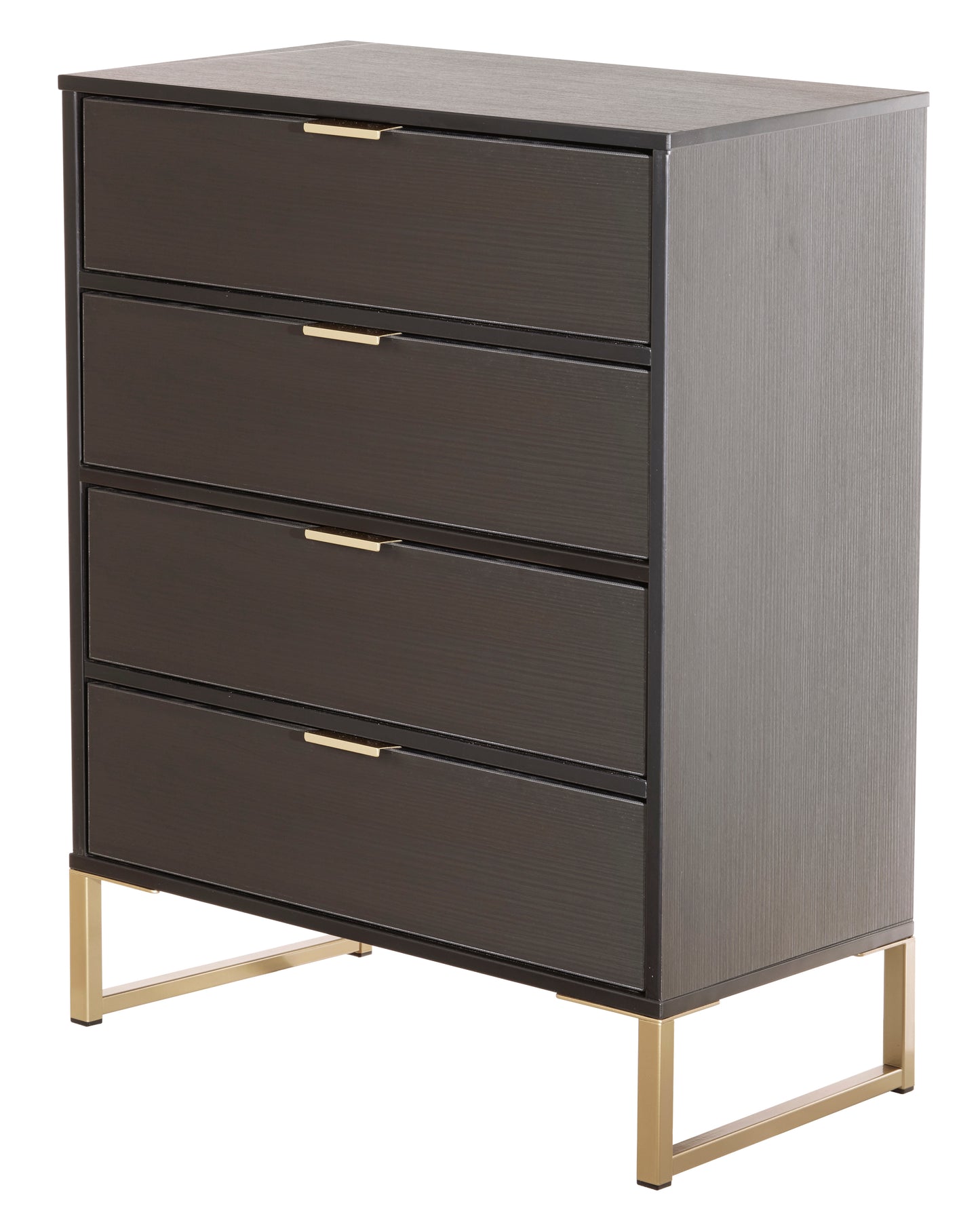 Diego J Chest of Drawers Black 4 Drawers 91cm