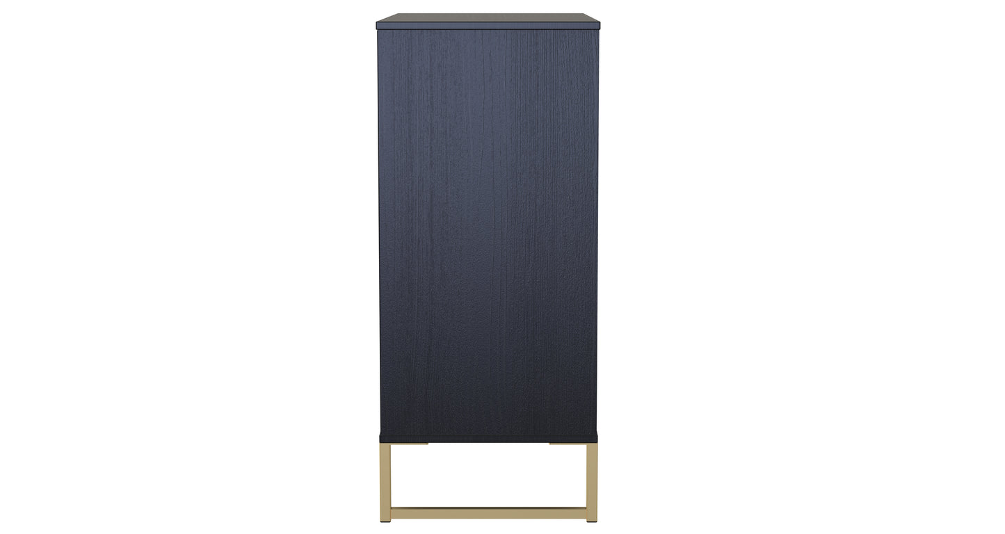 Diego J Chest of Drawers Black 4 Drawers 91cm