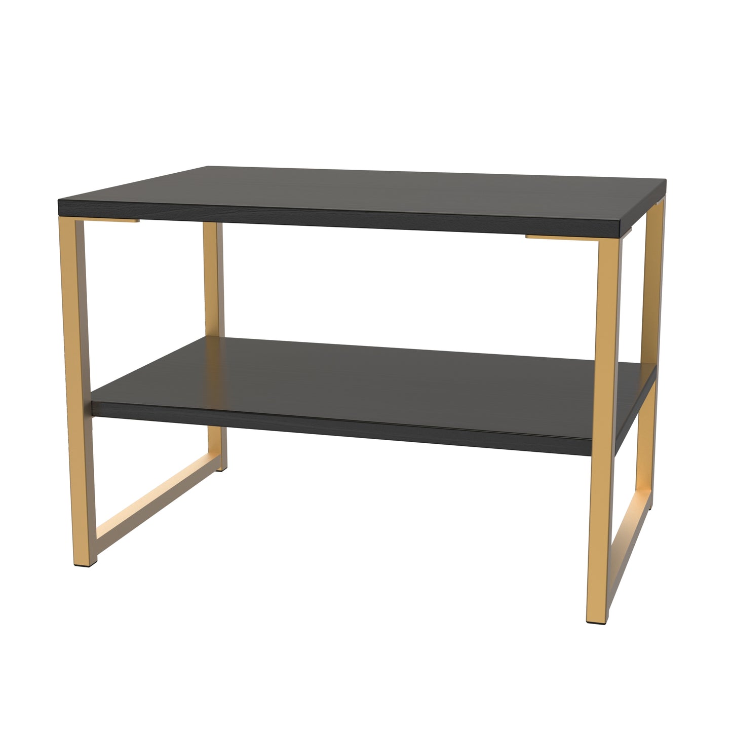 Diego J Side Table Black 1 Shelf 58cm