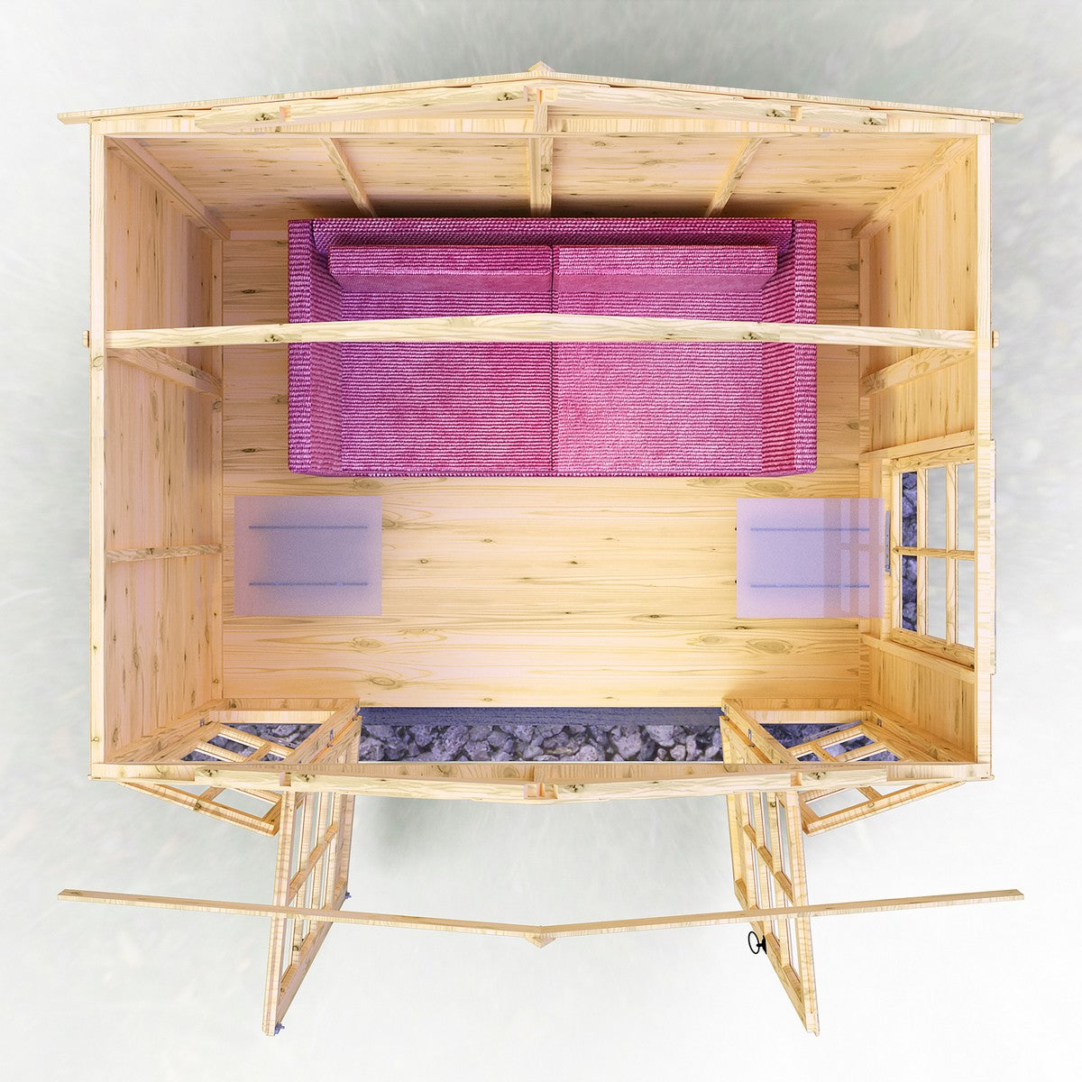 Shire Delmora 6' 11" x 8' 6" Apex Summerhouse - Premium Dip Treated Shiplap