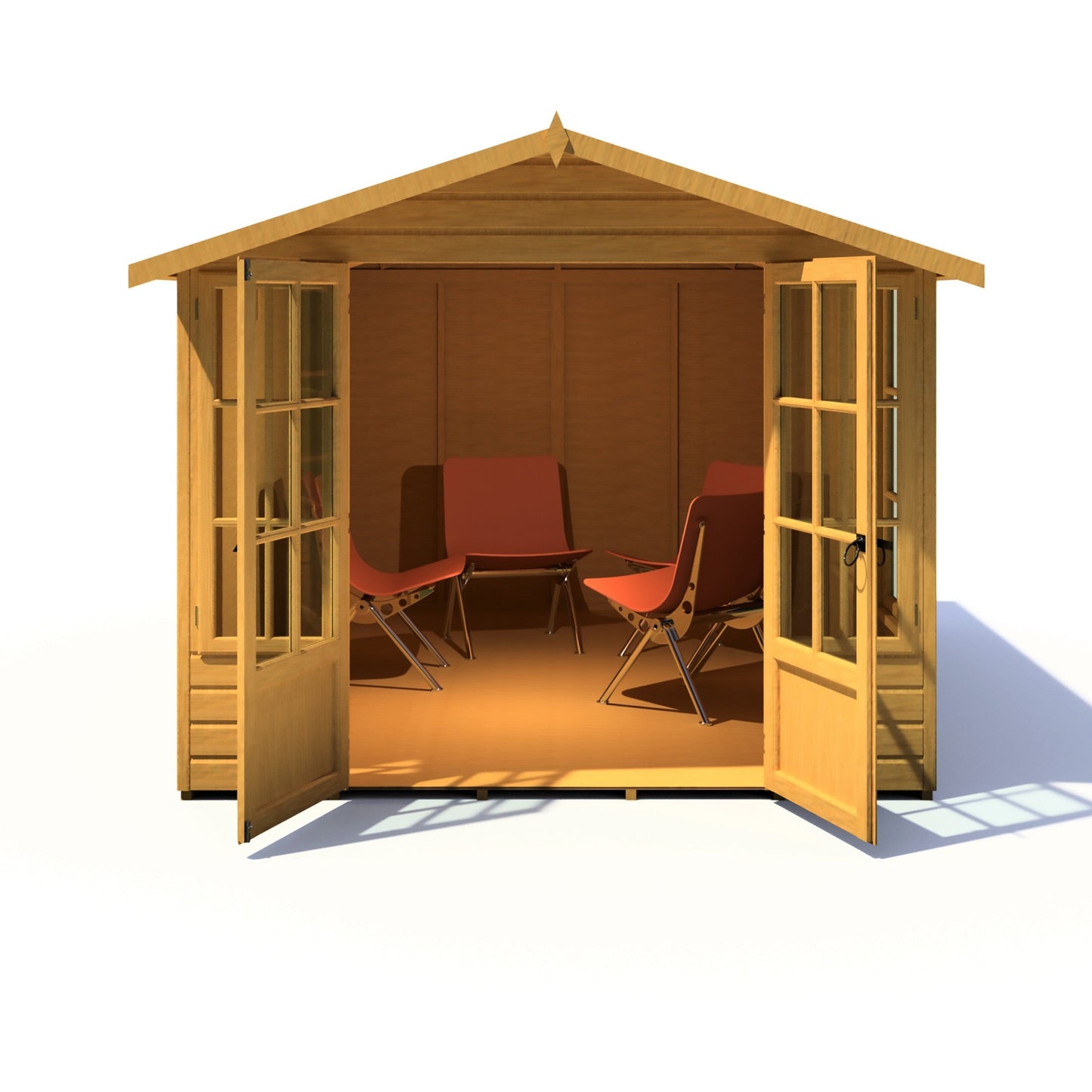 Shire Delmora 11' 6" x 8' Apex Summerhouse - Premium Dip Treated Shiplap