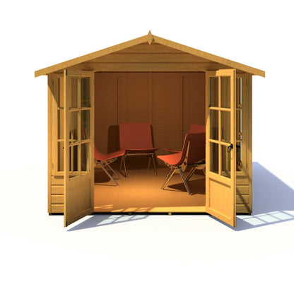 Shire Delmora 11' 6" x 8' Apex Summerhouse - Premium Dip Treated Shiplap