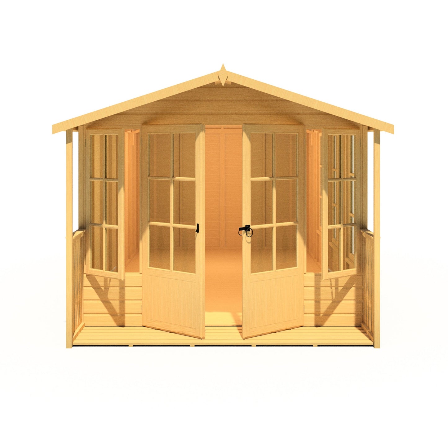 Shire Delmora 15' 5" x 8' Apex Summerhouse - Premium Dip Treated Shiplap