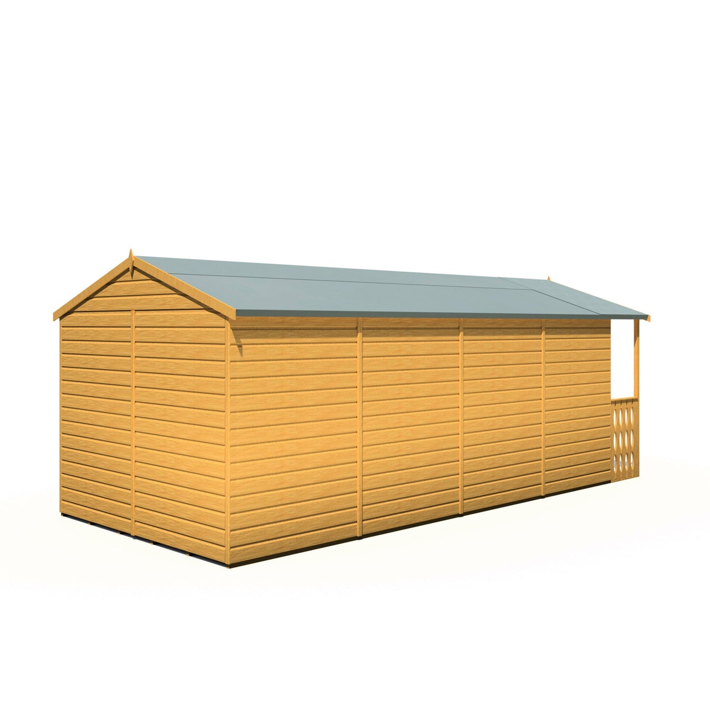 Shire Delmora 15' 5" x 8' Apex Summerhouse - Premium Dip Treated Shiplap