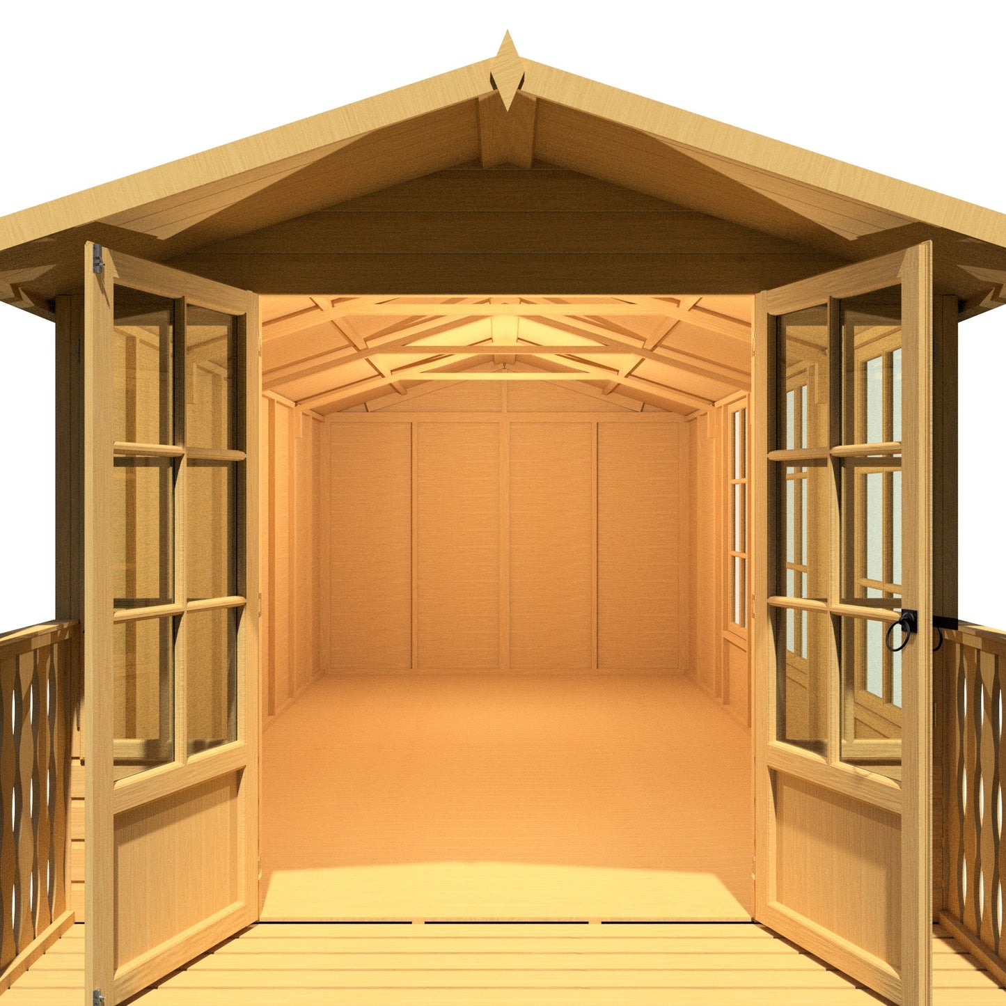 Shire Delmora 15' 5" x 8' Apex Summerhouse - Premium Dip Treated Shiplap