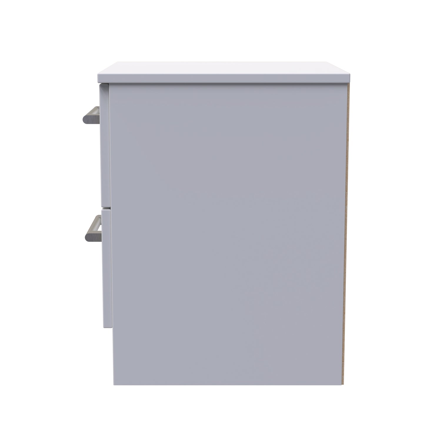 Devon Bedside Table Grey 2 Drawers 51cm