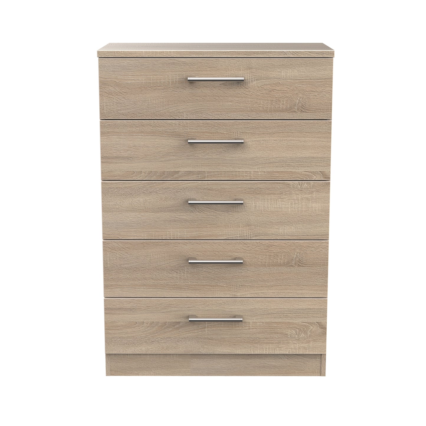 Devon Tall Chest of Drawers Oak 5 Drawers 108cm