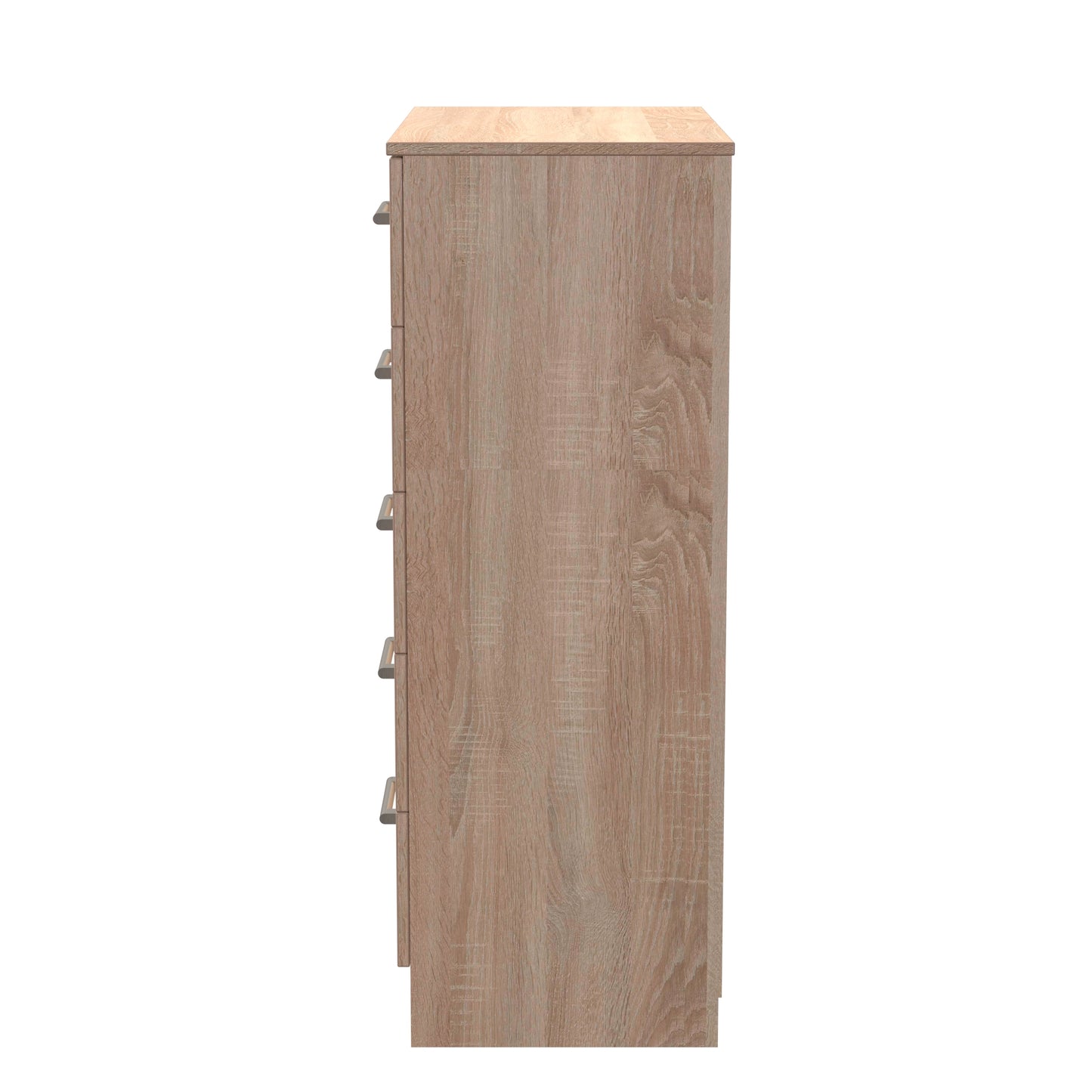 Devon Tall Chest of Drawers Oak 5 Drawers 108cm