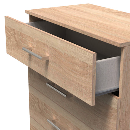 Devon Tall Chest of Drawers Oak 5 Drawers 108cm