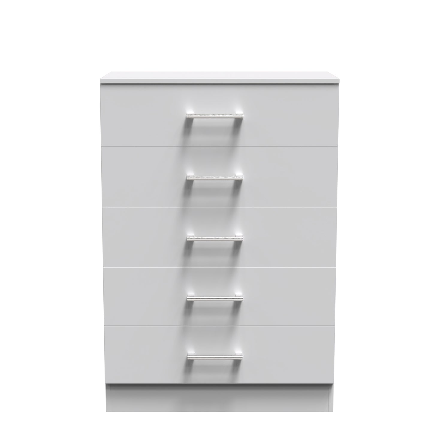 Devon Tall Chest of Drawers Grey 5 Drawers 108cm