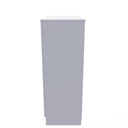 Devon Tall Chest of Drawers Grey 5 Drawers 108cm