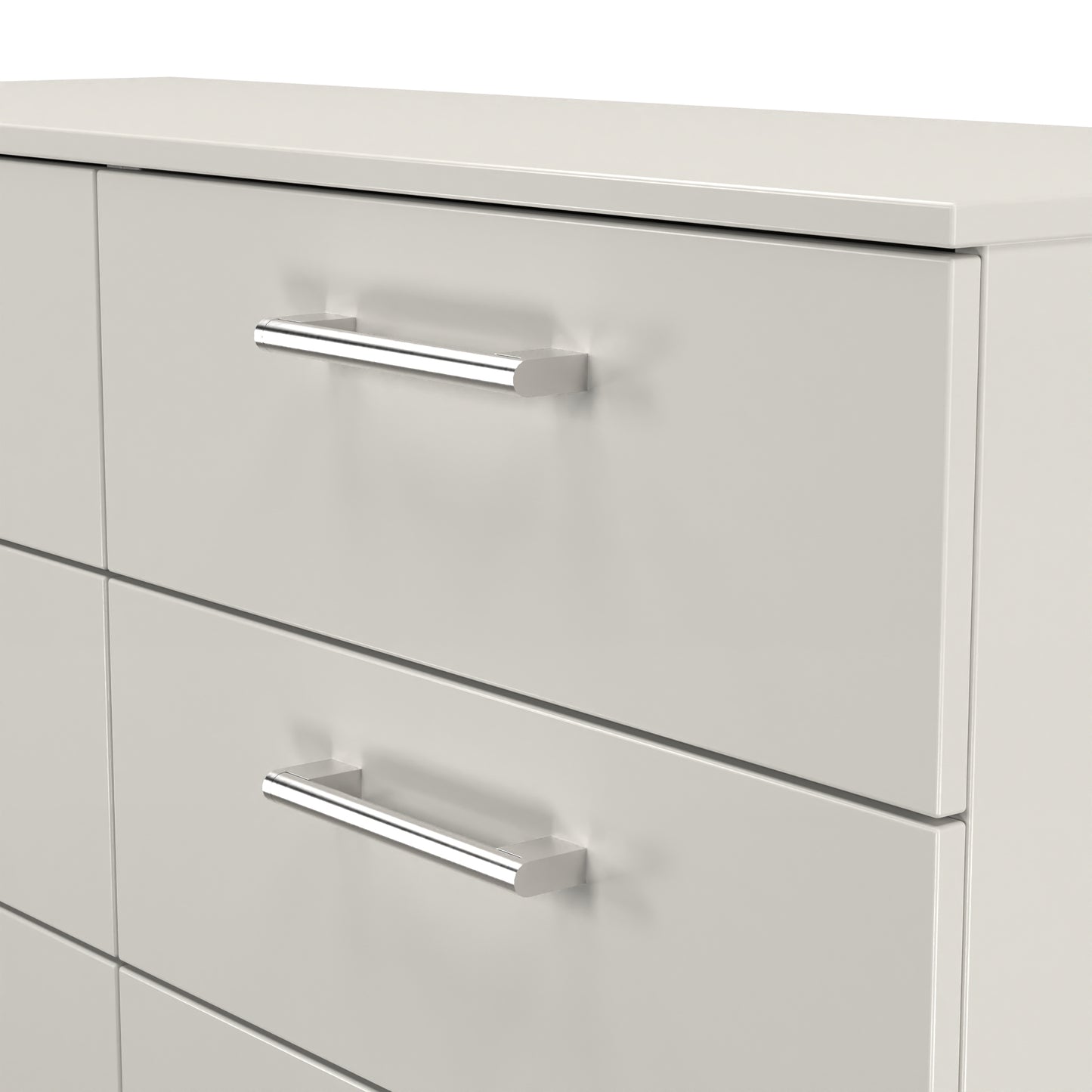 Devon Large Chest of Drawers Grey 6 Drawers 110cm