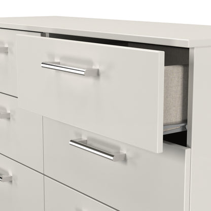 Devon Large Chest of Drawers Grey 6 Drawers 110cm